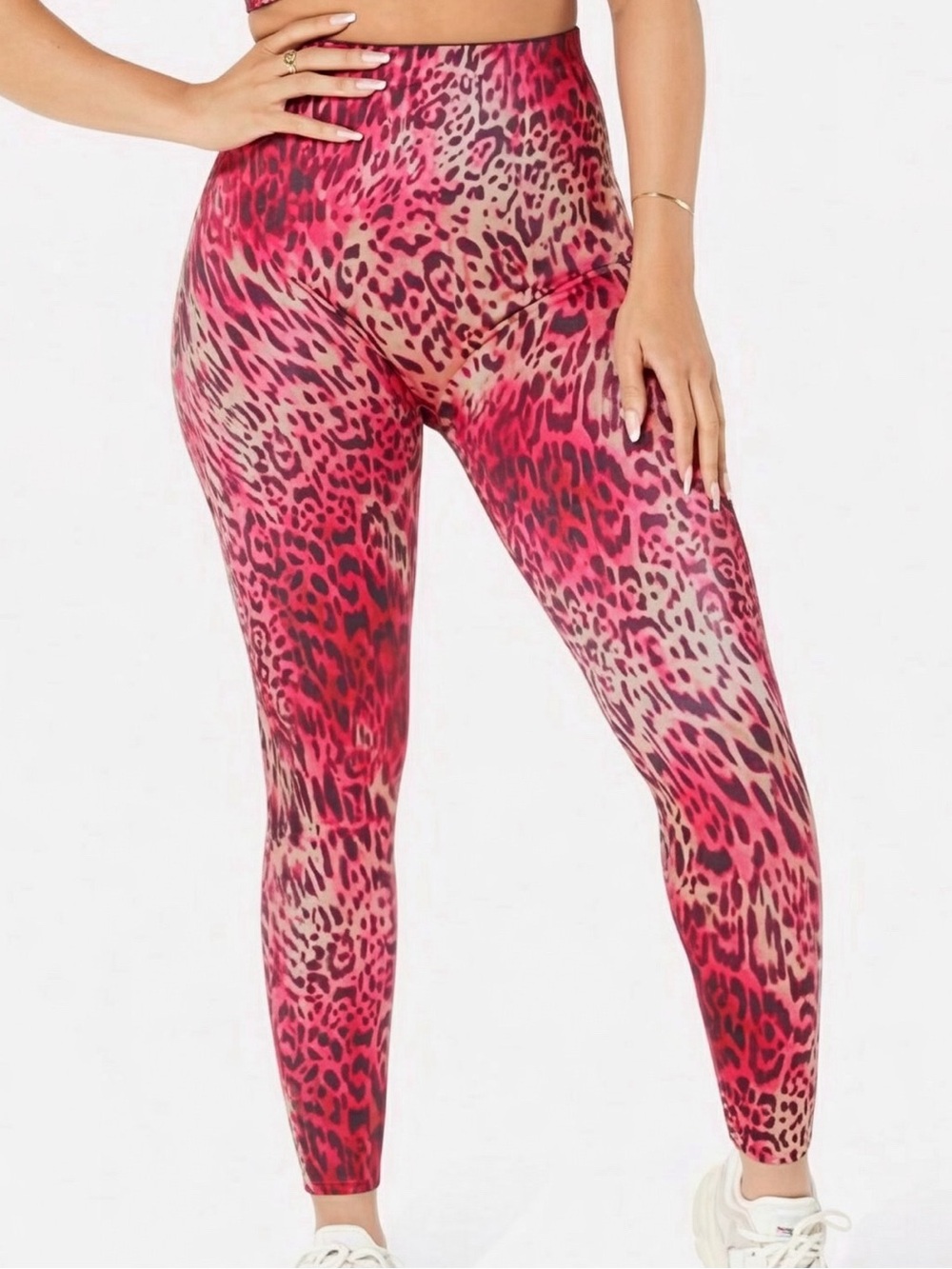 YITTY KITTY by Fabletics Headliner Shaping High Waist Leopard Legging--NWT--M